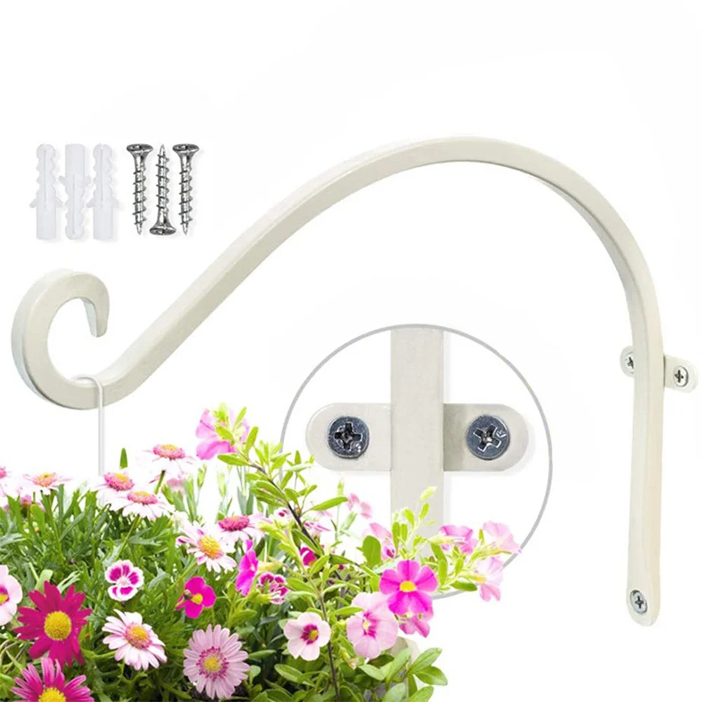 Настенный кронштейн для цветов садовая подвесная корзина крюк фонаря крючки