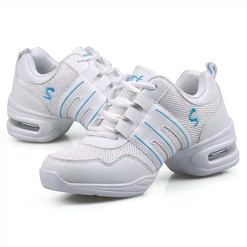 Koovan Women's Dancing Shoes For Girls Sports Feature Modern Dance Jazz Shoes Soft Breath Dance Shoes Female Waltz Sneakers