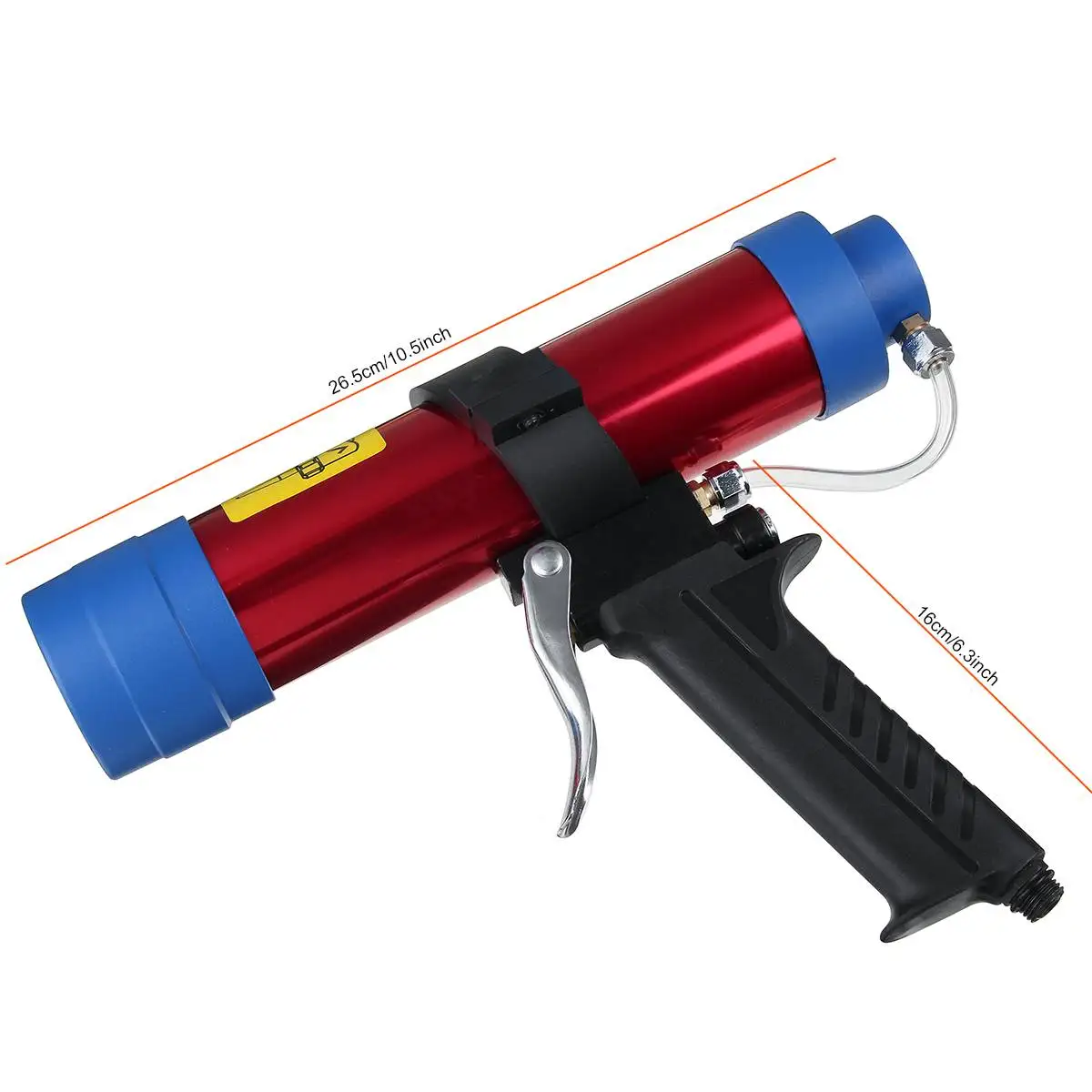 

23PCS New Improved Type Pneumatic Caulk gun Wave Pattern Nozzle Adjustable Air Pressure Set Tool Steady Construction Less Weight