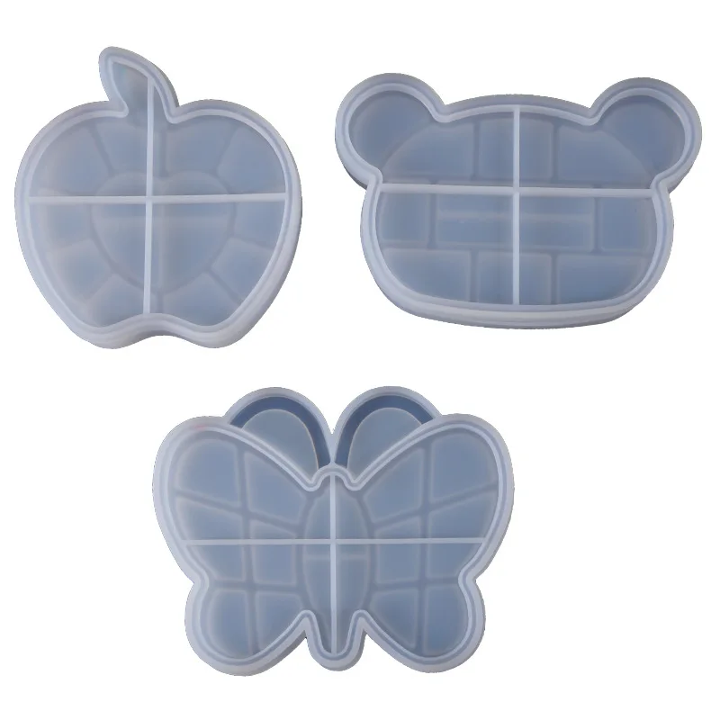 Коробка для безделушек силиконовая форма бабочек медведей поднос посуды