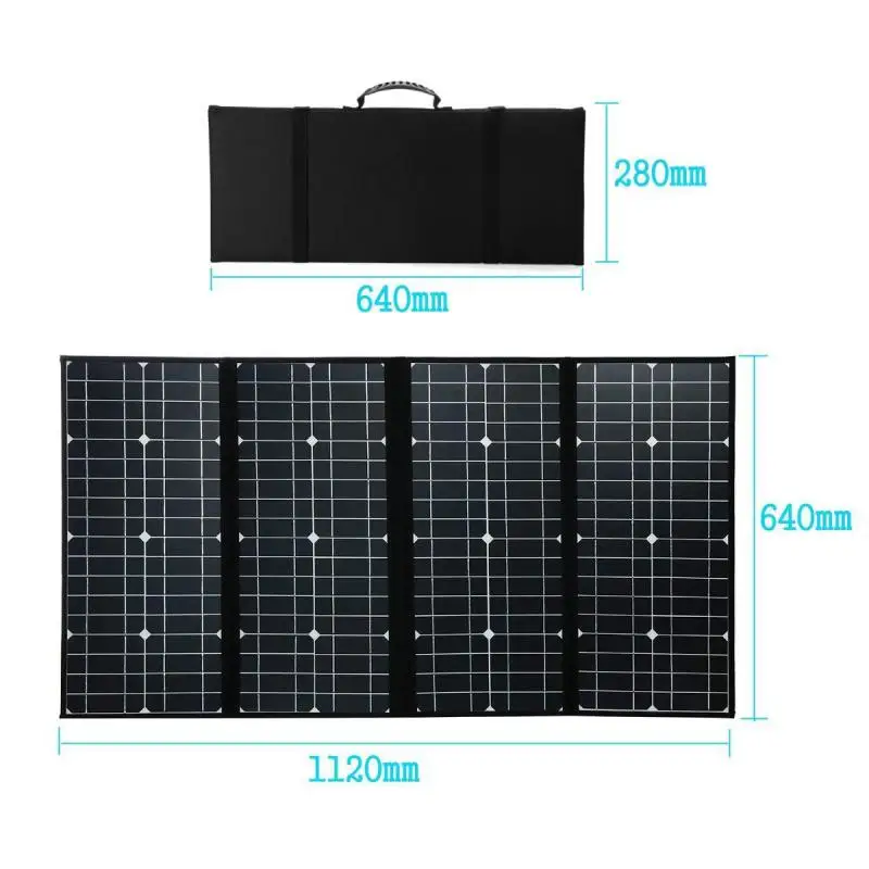 Jual 300W 12V Kit Panel Surya Dapat Dilipat Pengisi Daya Surya Portabel Sel Baterai 5V USB Luar Ruangan Untuk Berkemah RV Perahu Pengisi Daya Ponsel Pintar Mobil