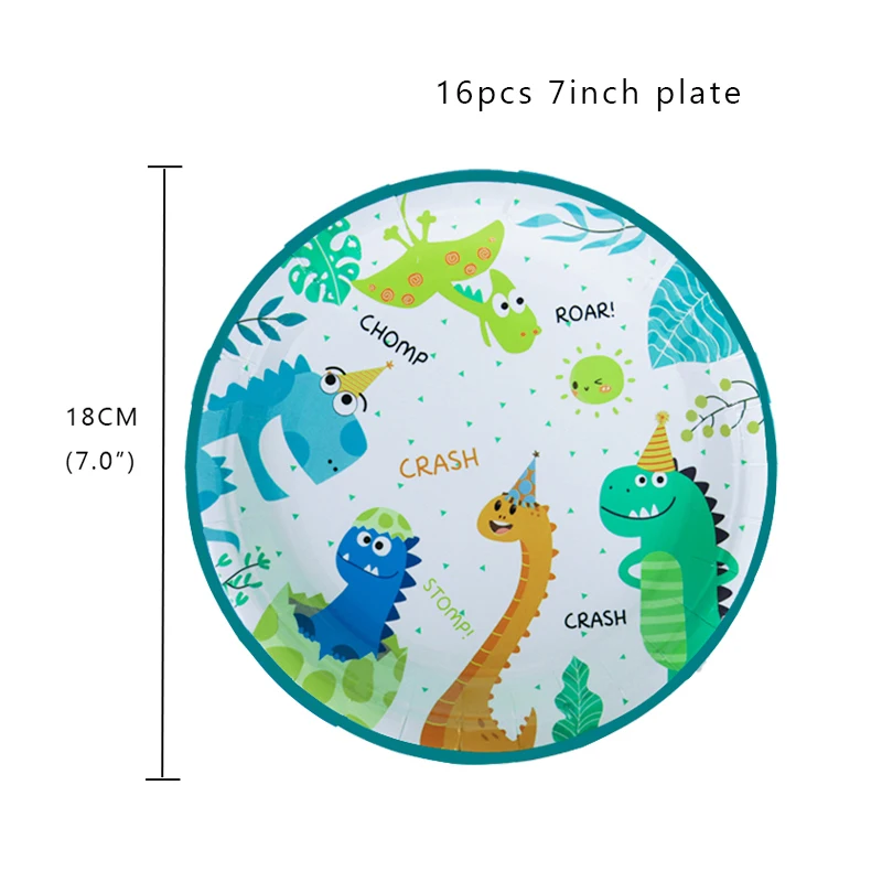 Динозавр тематические вечерние посуда набор тарелок чашки для маленьких