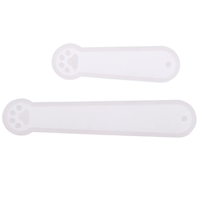 

DIY Cat Paw Bookmark Silicone Mold With Holes Epoxy Resin Jewelry Craft Making