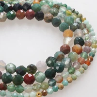 natural stone beads high light faceted indian agate small faceted loose beads 2 3 4mm for bracelet necklace jewelry making
