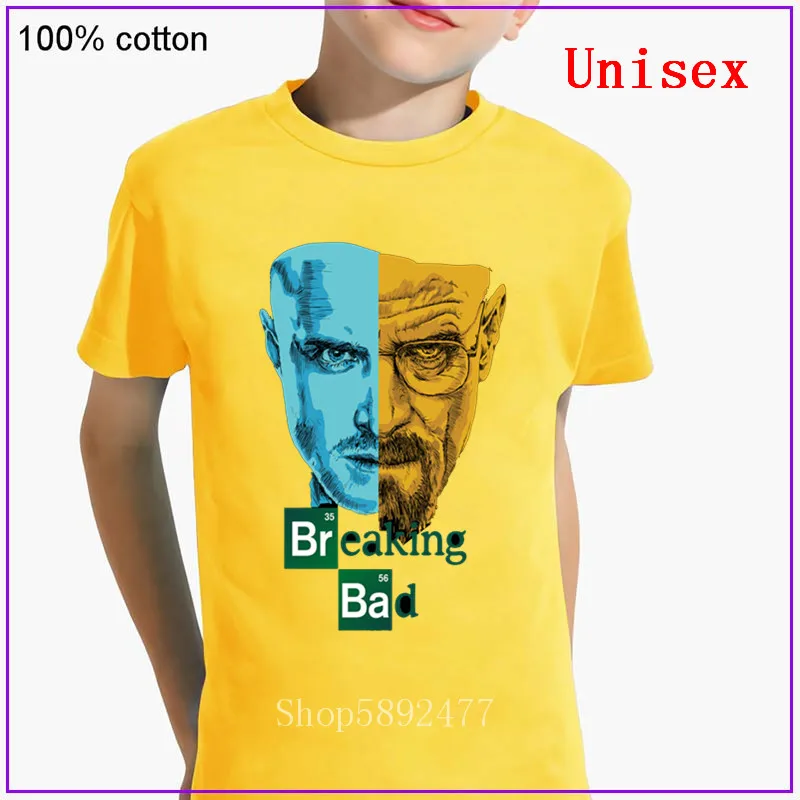 Детские футболки Breaking Bad Heisenberg Walter футболка в стиле ретро с короткими рукавами и