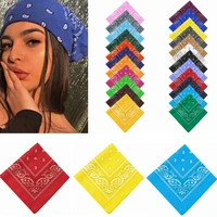 kiss wife bohemian print bandana hair bands for girls women kids unisex square scarf turban headband hair accessories