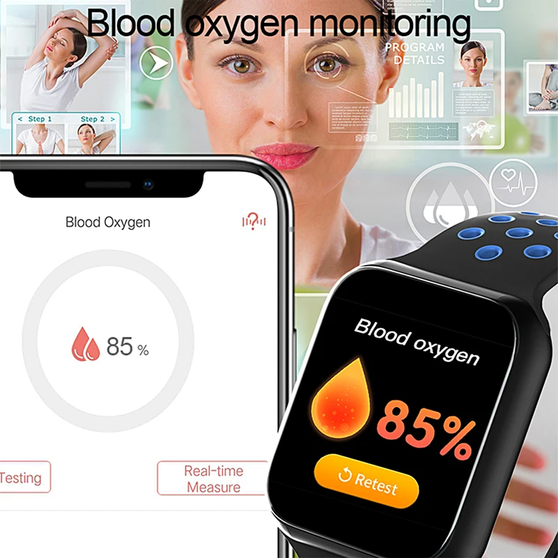 Eseed F8 умные часы мужские IP67 водонепроницаемые 15 дней в режиме ожидания сердечный ритм кровяное давление Smartwatch Поддержка IOS Android