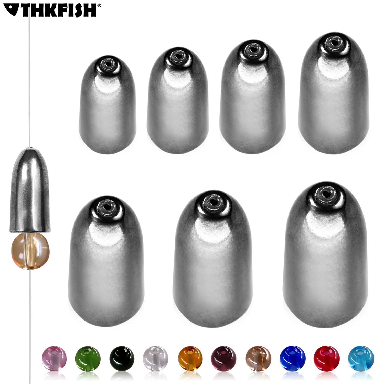 Вольфрамовые пули 3 шт./лот рыболовные грузила червячки Техасские приманки