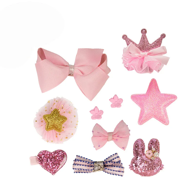 10 комплектов заколок для волос милые платья с героями мультфильмов головной убор