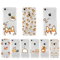 cute corgi butt animal phone case for iphone x xs max 6 6s 7 7plus 8 8plus 5 5s se 2020 xr 11 11pro max clear funda cover