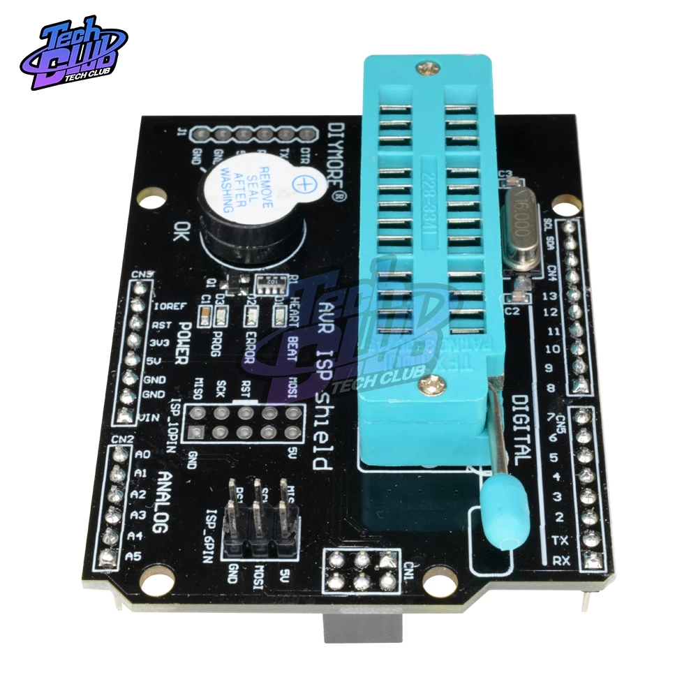 AVR ISP щит горелка Bootloader программируемый модуль расширения зуммер Светодиодный