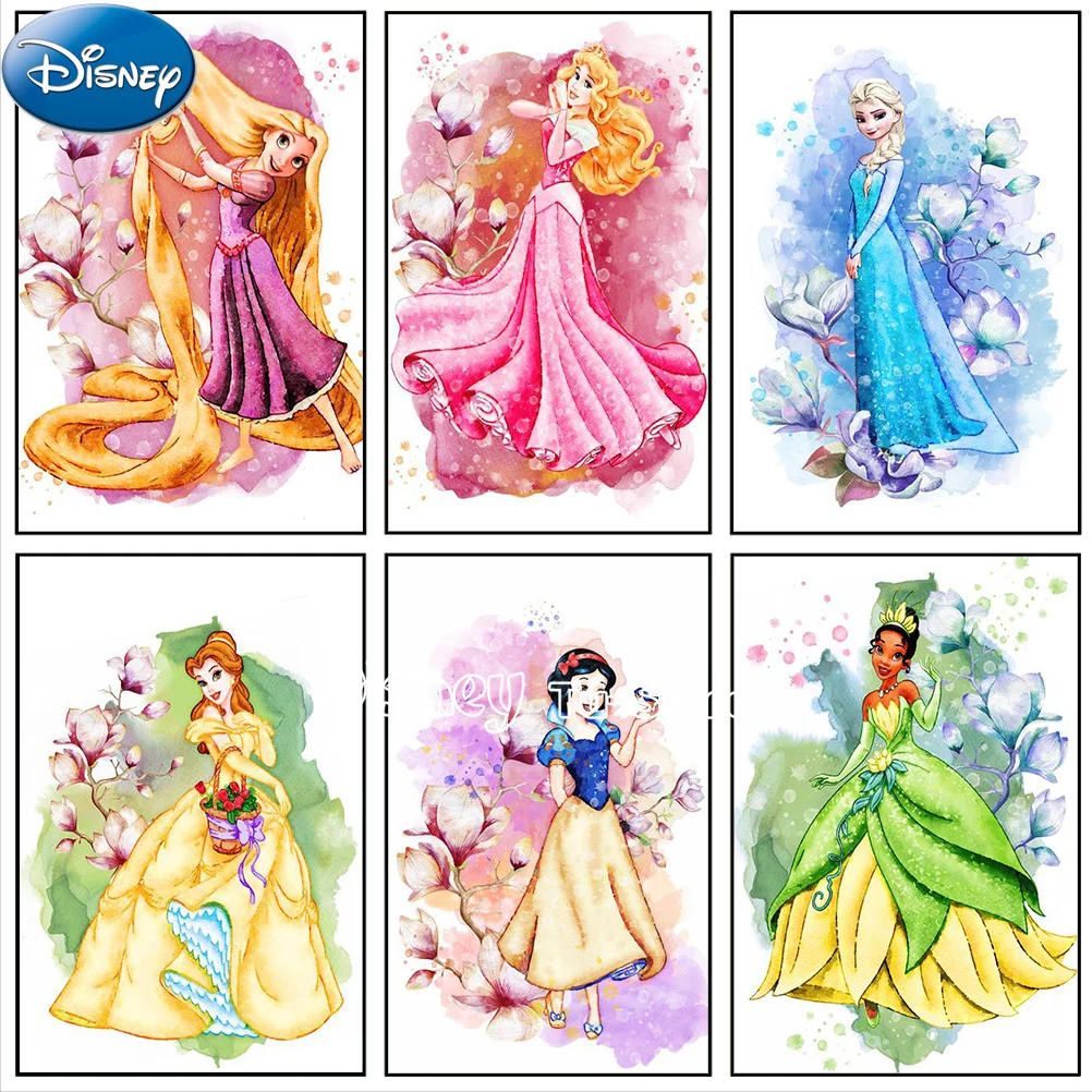 

5d Diy Diamond Diamond Painting Cross Stitch Disney Nordic Princess Square Diamond Embroidery Home Mosaic Decoration Gift