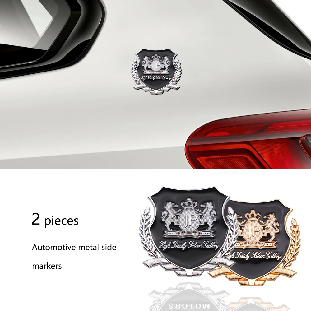 Металлический 3D значок для боковой двери автомобиля JP эмблема Volvo JEEP Dodge Mercedes BMW