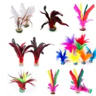 Комплект из 2 предметов, Белый Китай Jianzi нарядное Волан из гусиных перьев Фитнес Развлечения для физических упражнений