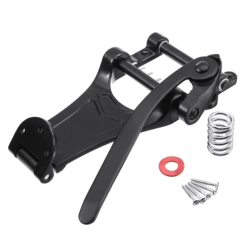 Новые детали для электрогитары Vibrato Tremolo Bridge Semi Hollow Tailpiece Black подходит Les Paul