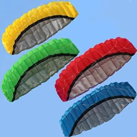 dual line parachute bright color stunt power flying kite outdoor 2 5 meters kite lines surfing parafoil fun beach sport toy