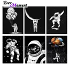 Алмазная живопись с астронавтом, планета, галактика, Вселенная, луна, мечта, скейтборд, волшебный 5D крутой подарок, украшение для стен ASF2321