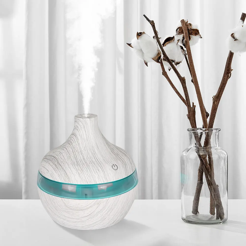 

Электрический увлажнитель воздуха KIMRIG с USB, миниатюрный аромадиффузор под дерево, с 7 светодиодный дами, для эфирных масел, ароматерапии