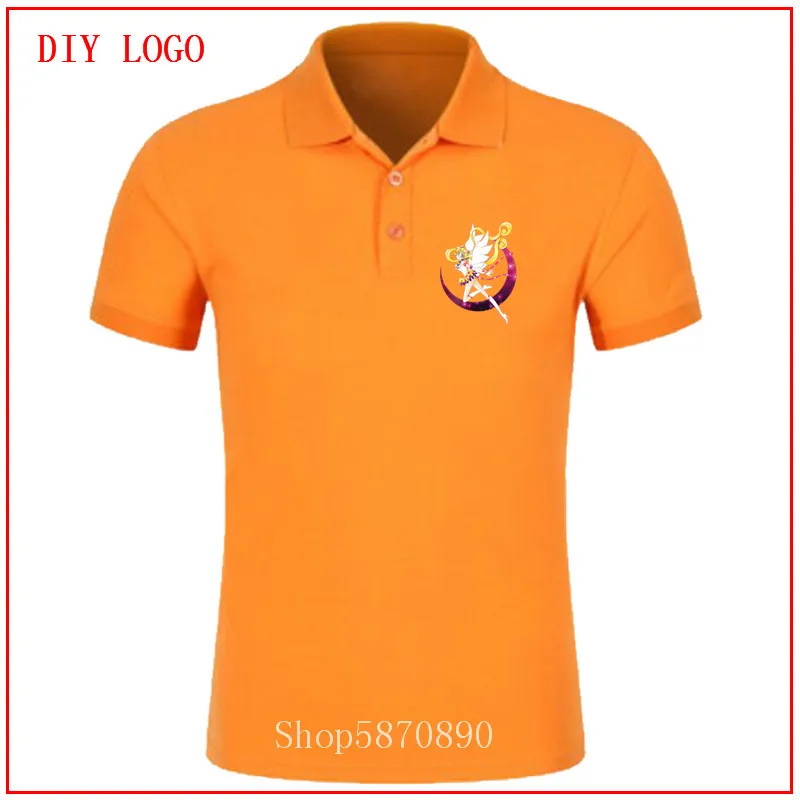 Рубашка-поло с принтом Сейлор Мун Мужская длинная футболка в стиле ольччан