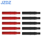 JZDZ 10 шт. Защитные 4 мм заглушенные банановые штекеры для пайки в линии DIY сборка испытательные выводы соединители J.10041