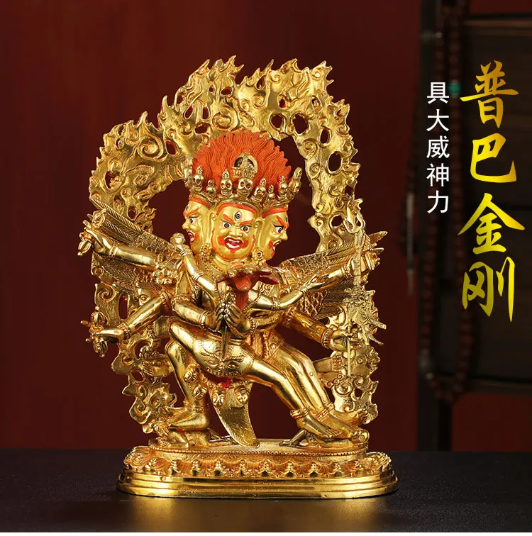 Позолоченная статуя Будды 30 см большой размер-GOOD---BUDDHIST буддизм домашняя семья