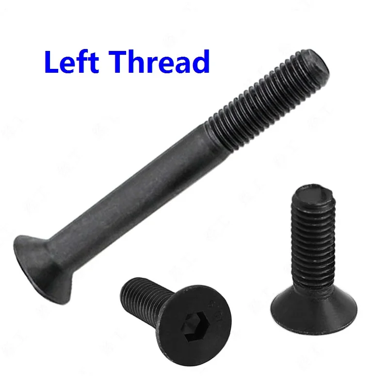 Винты с шестигранной головкой 3 5 шт. левой и обратной резьбой M4 M5 M6 M8 M10 M12 плоской