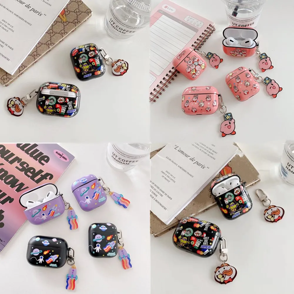 Чехол для наушников Apple Airpods Pro 2 1 с милыми космическими планетами ракетами