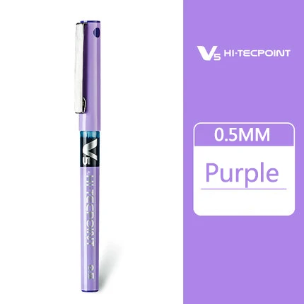1 шт. гелевые ручки Pilot BX-V5 0,5 мм высокого качества, многоцветные чернильные ручки, школьные и офисные канцелярские принадлежности - Цвет: Purple