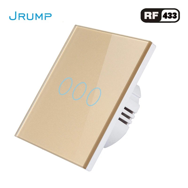 Стандарт ЕС сенсорный выключатель дистанционного управления настенный с RF433