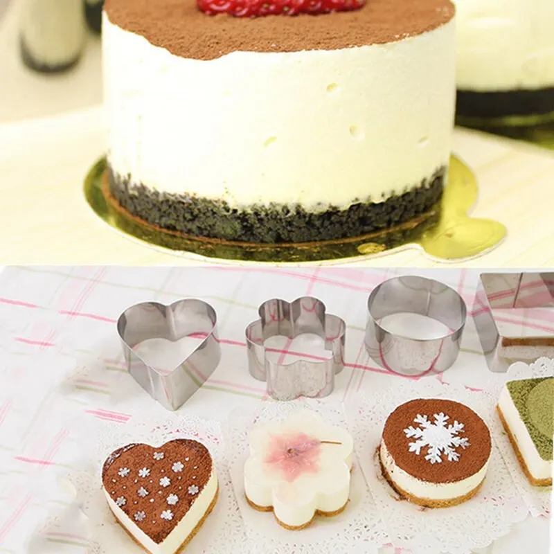 4 формы из нержавеющей стали форма кольцо для мусса торта многослойный слайсер