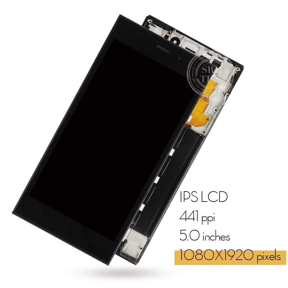Srjtek For Xiaomi Mi3 LCD Matrix Touch Screen Digitizer Full Assembly With Frame M3 MI 3 Display TDS-CDNA/WCDMA | Мобильные телефоны