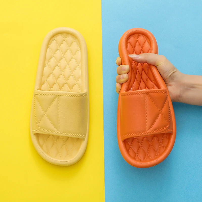 

Couples Soft EVA Slippers Thick Sole Platform Indoor Slipper Anti-slip Shower Bathroom Summer Slides Men Women Shoes Outdoor