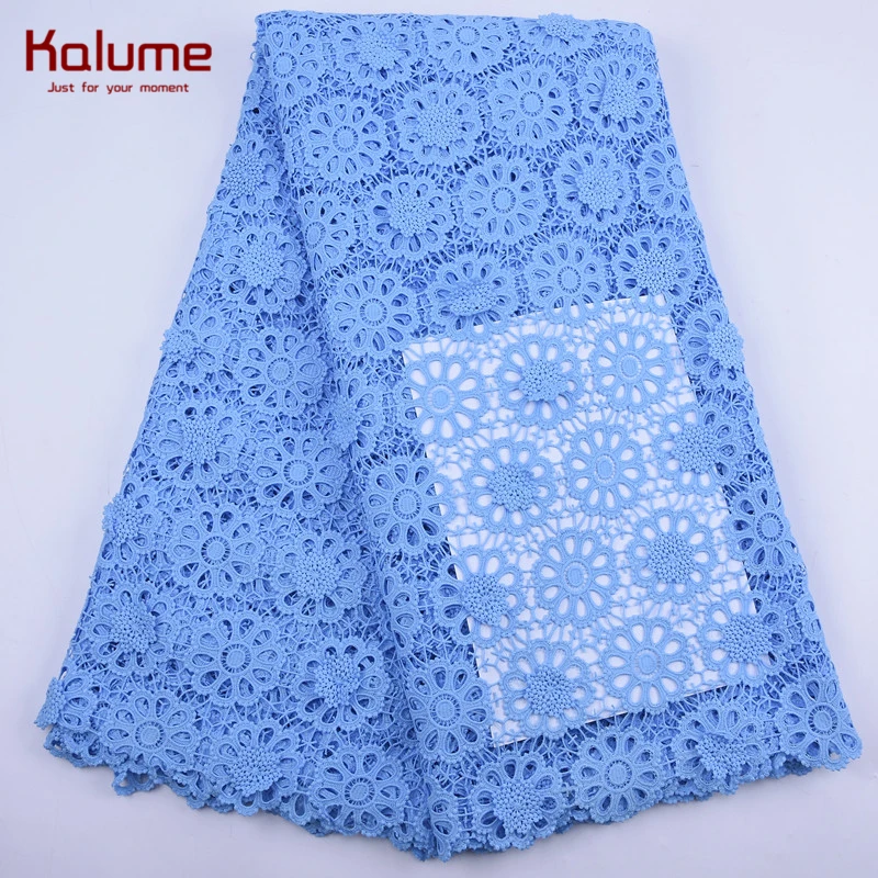 Kalume Свадебный нигерийский гипюр шнур кружевная ткань вышивка высокое качество
