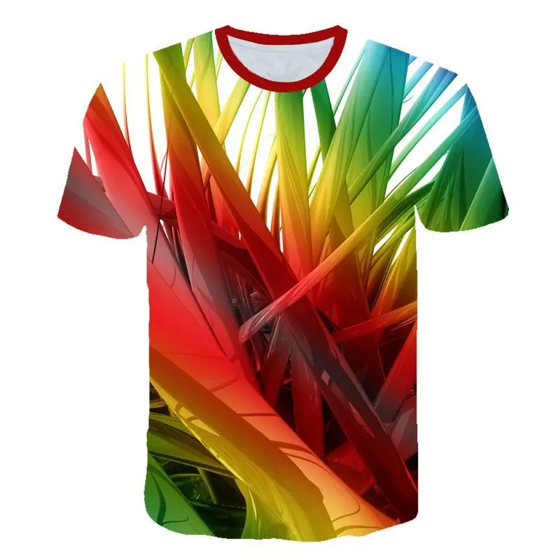 Мужская и женская футболка на весну лето технологичные модные футболки с 3D