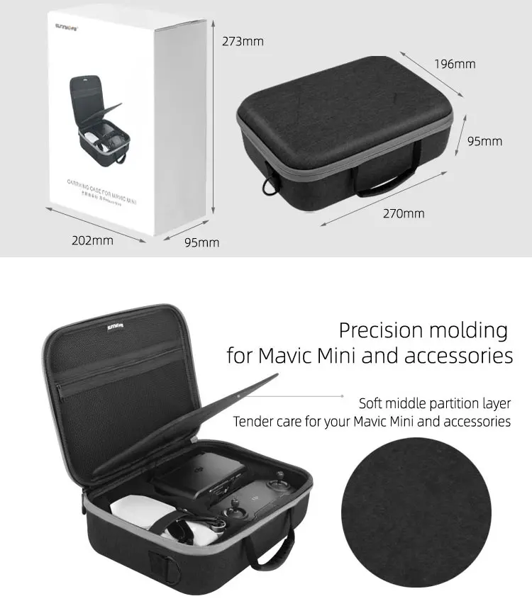 Sunnylife Mavic Мини Портативный чехол на плечо сумка комбинированная коробка для DJI Mavic мини Дрон пульт дистанционного управления Сумочка Квадрокоптер аксессуары