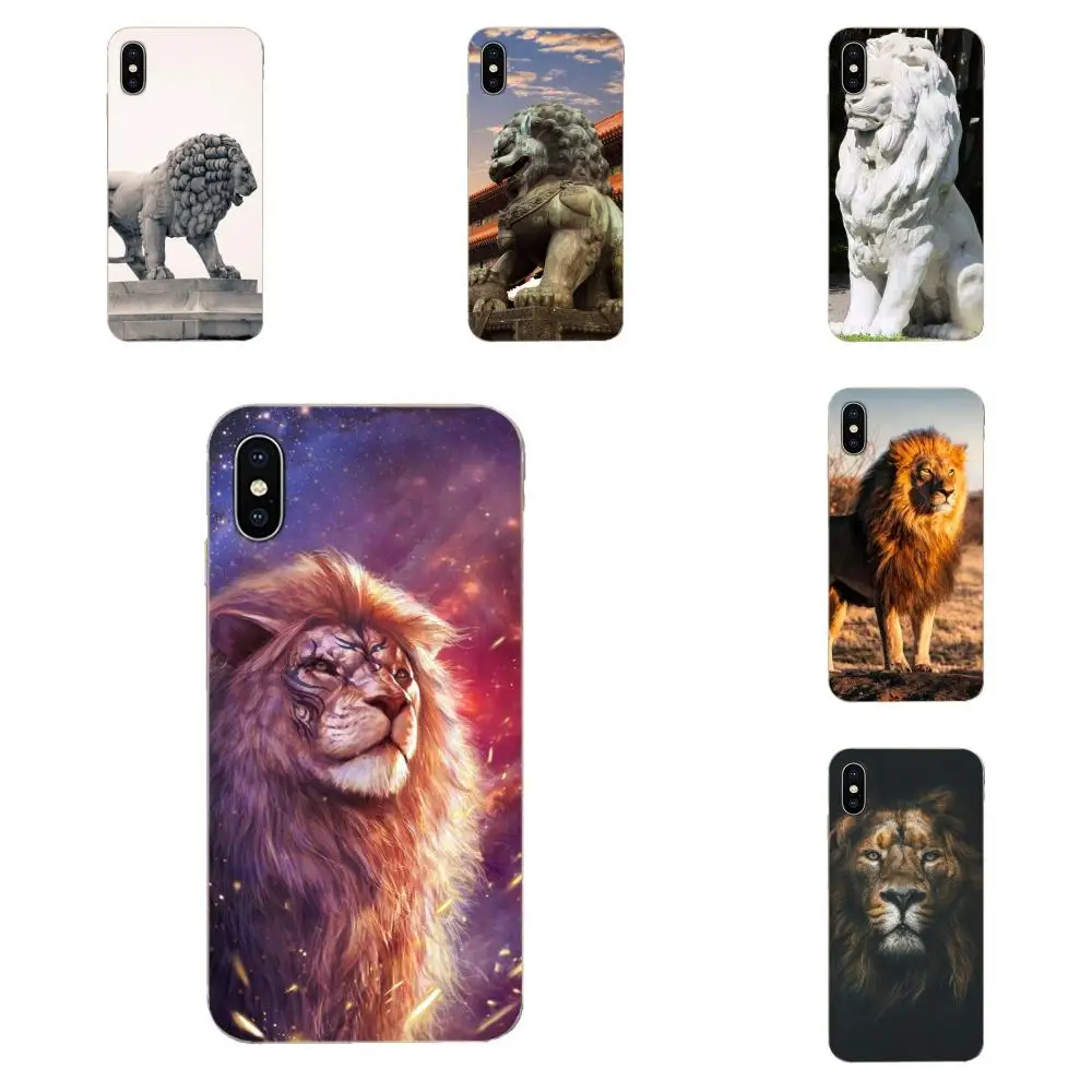 Чехол из ТПУ для Xiao mi 3 4 4C 4i 5 5S 5X6 6X8 SE Pro Lite A1 Max x 2 Note Amazing Lion Sculptures Mad|Чехлы-накладки| |