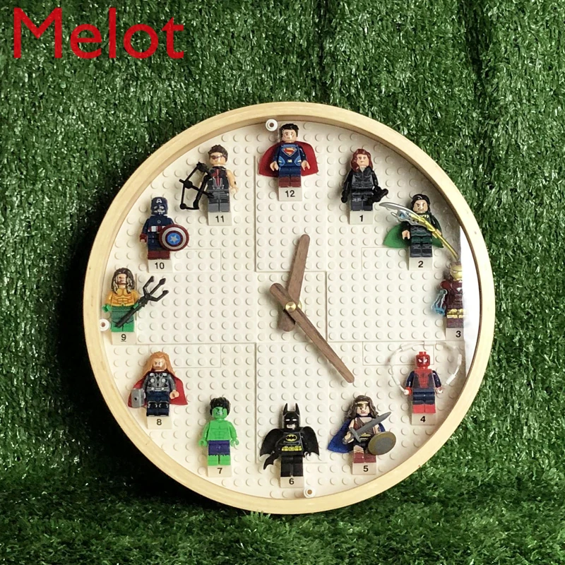 

Children's Room DIY Wall Clock Clock Bedroom and Room Decoration Layout Creative Cartoon Mute Birthday Gift for Boy