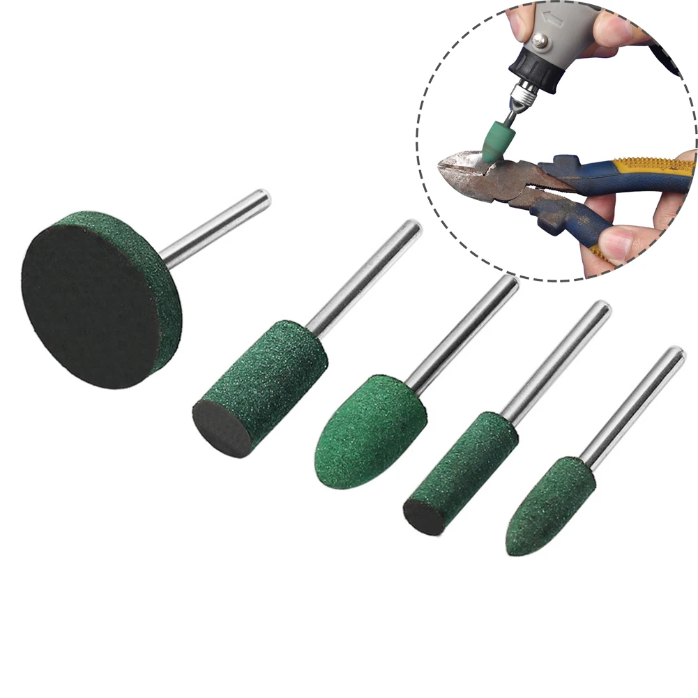 

5pcs Rubber Mounted Point Grinding Head For Mould Finish Polish Die Grinder Rotary Polishing Tools Rubber Grinding Heads Tools