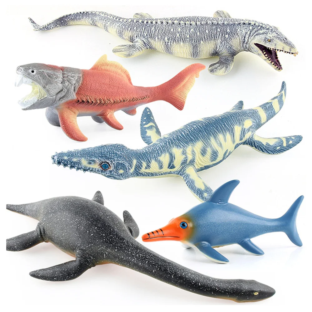 1Pc Simulated Plesiosaur Model Toys Creative Marine Animal Soft Plastic Stuffed Cotton Shark Toy Oversized Lifelike P | Игрушки и хобби