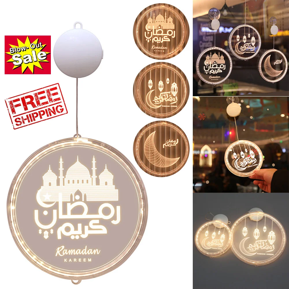 

Eid Mubarak Decor Ornament Light Eid Kareem Ramadan Decor For Home Ramadan Mubarak Eid Al Adha Islamic Muslim Party Decor