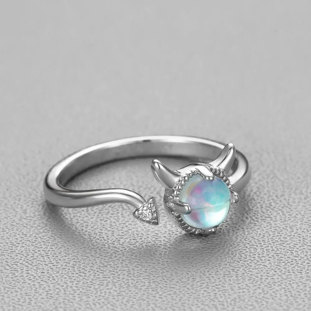 Женское Обручальное кольцо с кристаллом синим камнем | Украшения и аксессуары