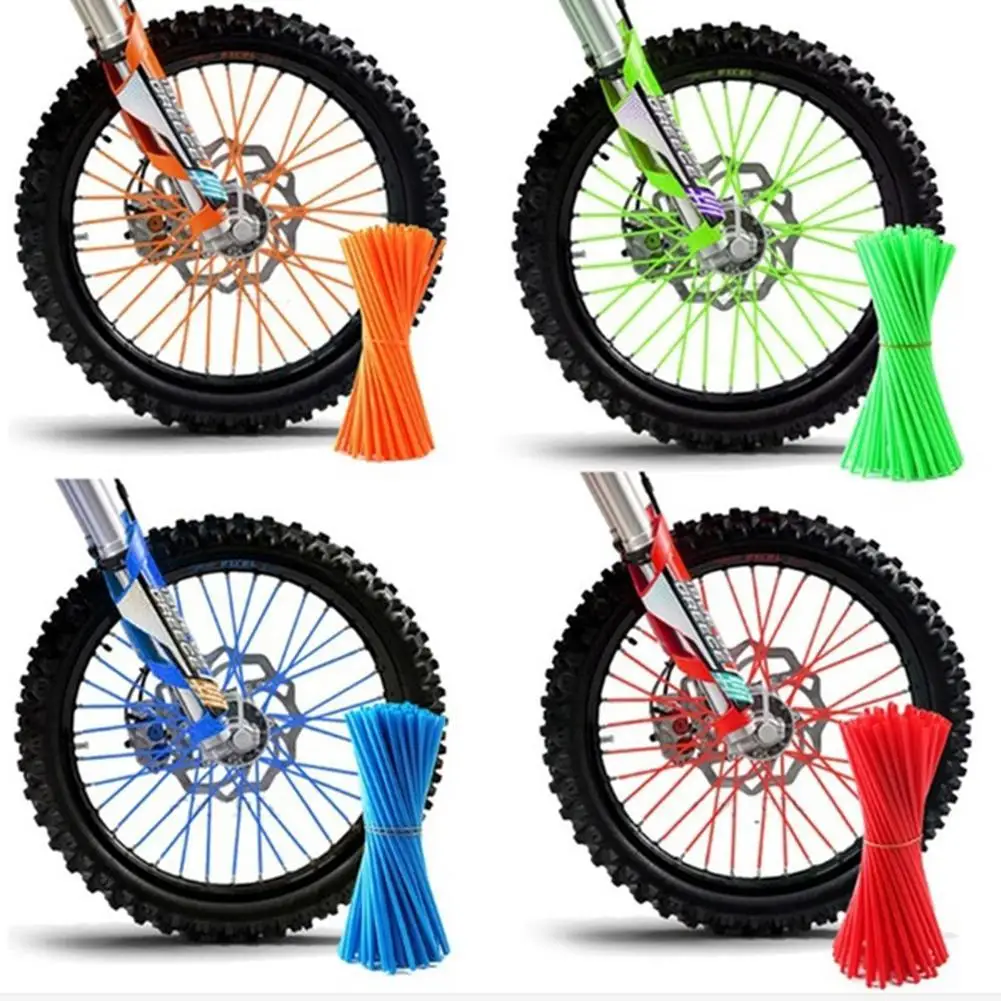 

36Pcs Bike Motorcycle Wheel Spoke Wraps Rim Skin Cover Guard Motocross Kits Инструменты для велосипед