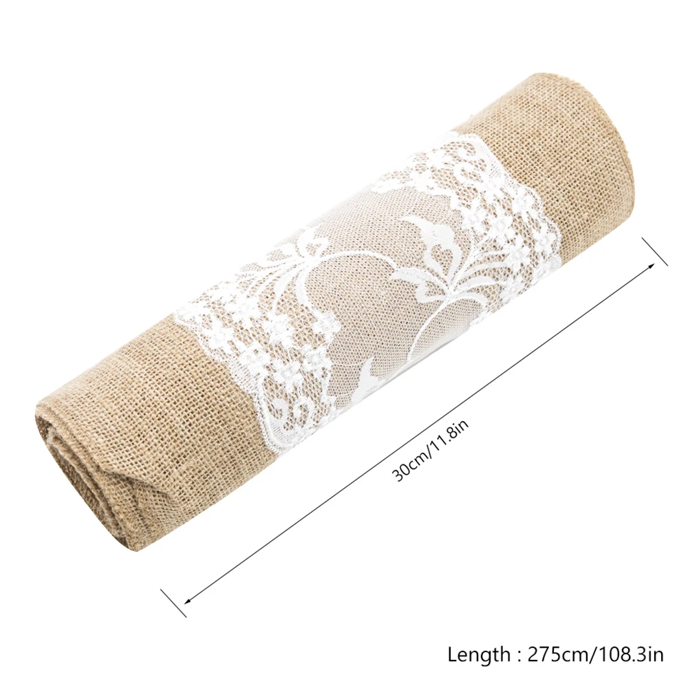 Элегантная кружевная ткань для стола из джута свадебное украшение дома скатерть