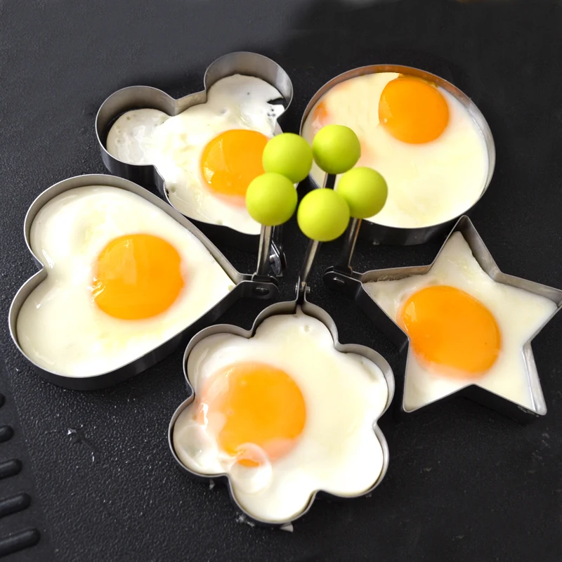 

Omelet mold omelet decoration omelet pancake cooking love shape tool kitchen accessories tool 4 / 3 / 2 stainless steel metal