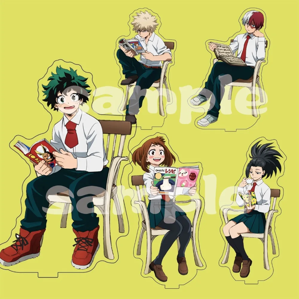 Аниме My Hero Academia Boku no акриловые фигурки подставка для карт 15 см игрушки декор стола