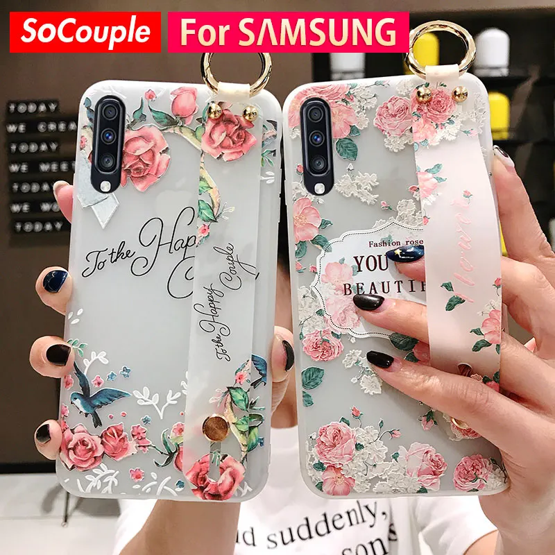 Socoupair Мягкий чехол из ТПУ для samsung Galaxy Note 8 9 10 S10 S9 S8 plus A40 A50 a10 a70 a30 a20 A60 держатель для телефона