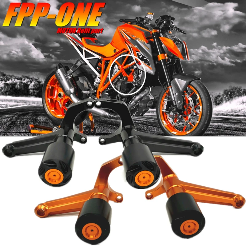 Аксессуары для мотоциклов KTM 1290 Super Duke R слайдеры рамы двигателя Защита от