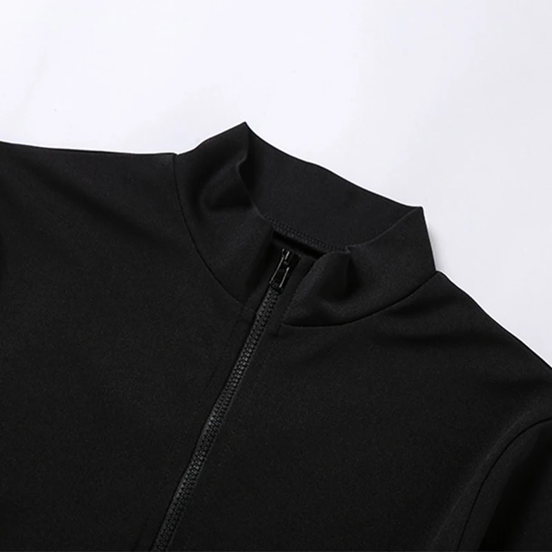 Женский укороченный Топ с длинным рукавом Forefair облегающий короткий однотонный