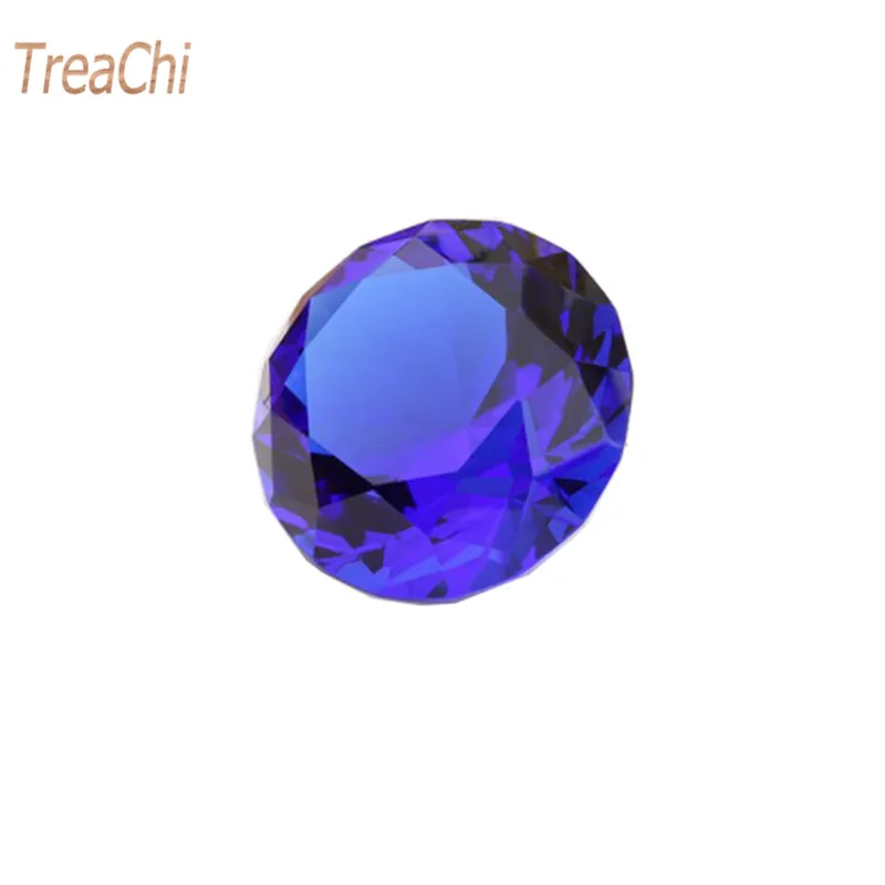 Dark Blue Кристально-прозрачный бриллиант пресс-папье в форме граненный бисер Стекло со стразами бижутерия для декорирования украшение ремесло 20 мм 10 шт./лот - Цвет: Dark Blue