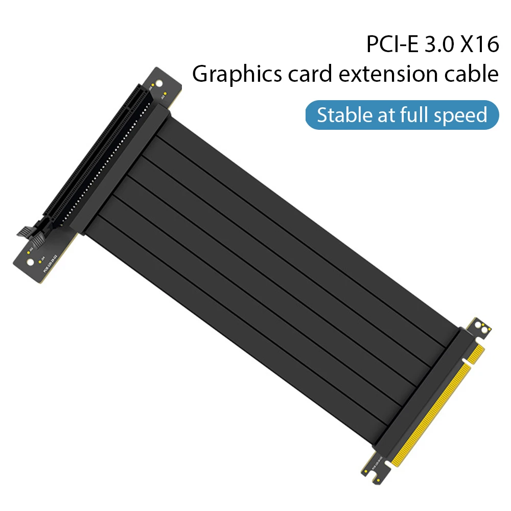 

15/20/30/40/50cm PCIE 3.0 16X Graphics Extender Card Shield Protection ATX Riser Card PCI Express Extension Port Connector Cable